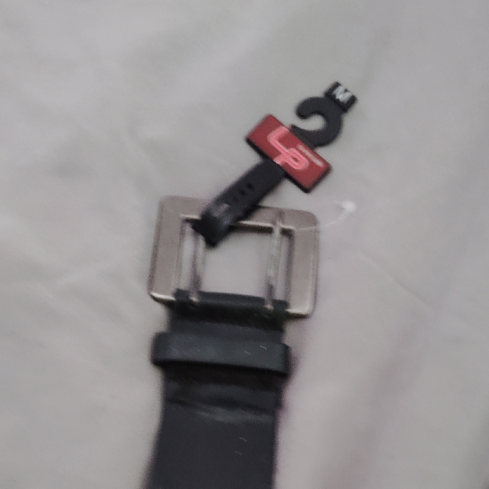 Black Leather Women's Belt